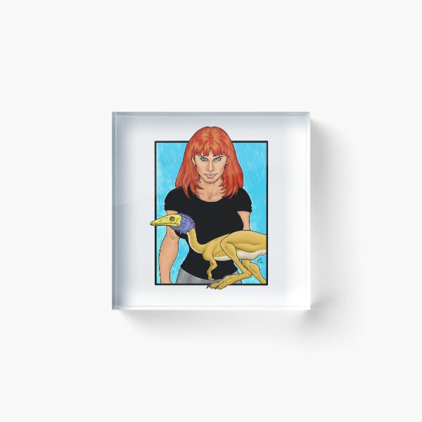 Item preview, Girl with her pet dinosaur designed and sold by PaleoFantasies.