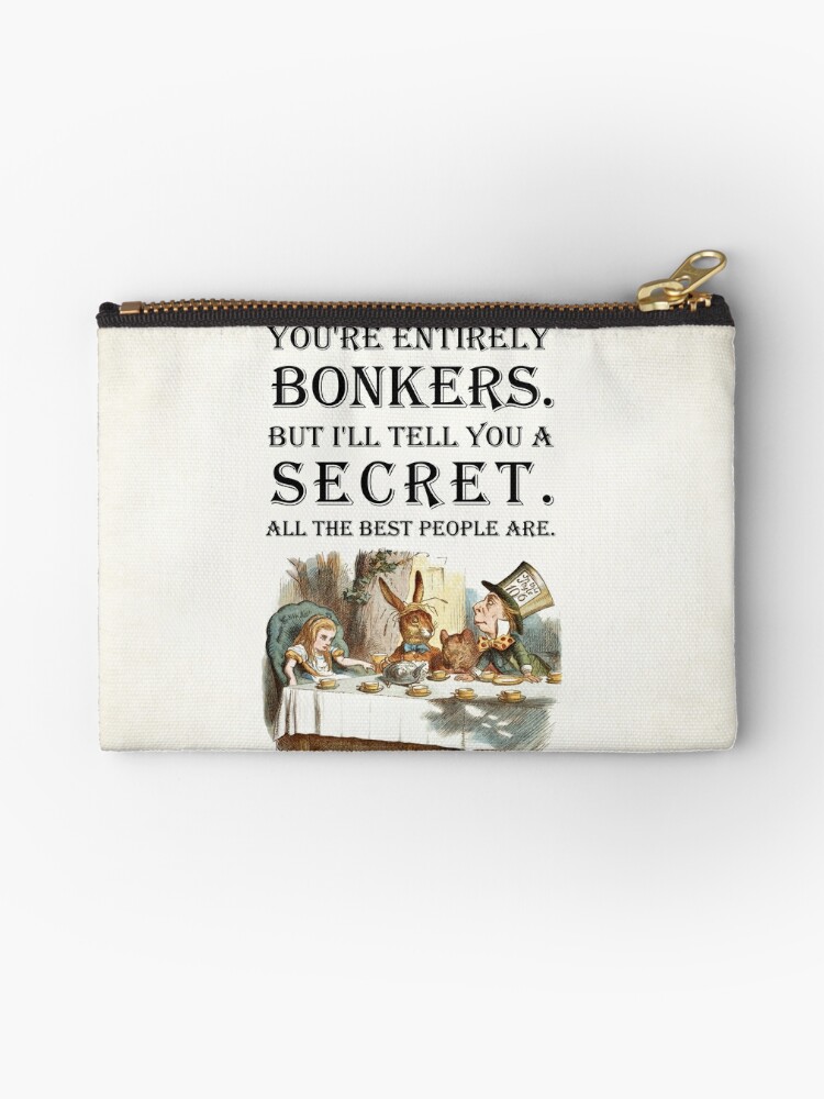 Wonderful Quote Makeup Bag Alice Gift Before Alice Got to Wonderland She  Had to Fall Makeup Cosmetic Bag Zipper Pouch Inspirational Alice Gift for  Women Girl 