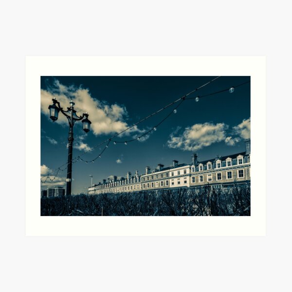 Row of houses. Art Print