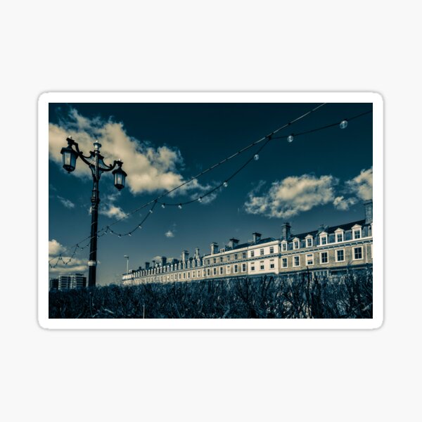 Row of houses. Sticker