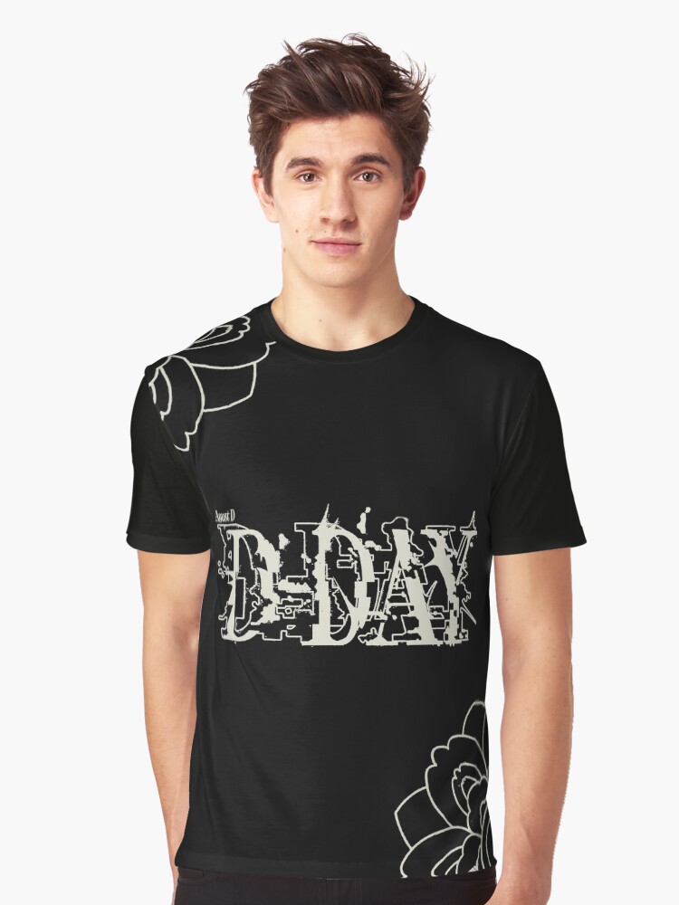 Agust popular D Suga D-Day Tour Pattern Lotus Tee Medium