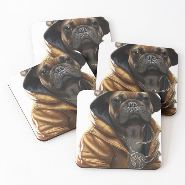 Item preview, Hip hop style french bulldog with gold chain designed and sold by DailyINVENTOR.