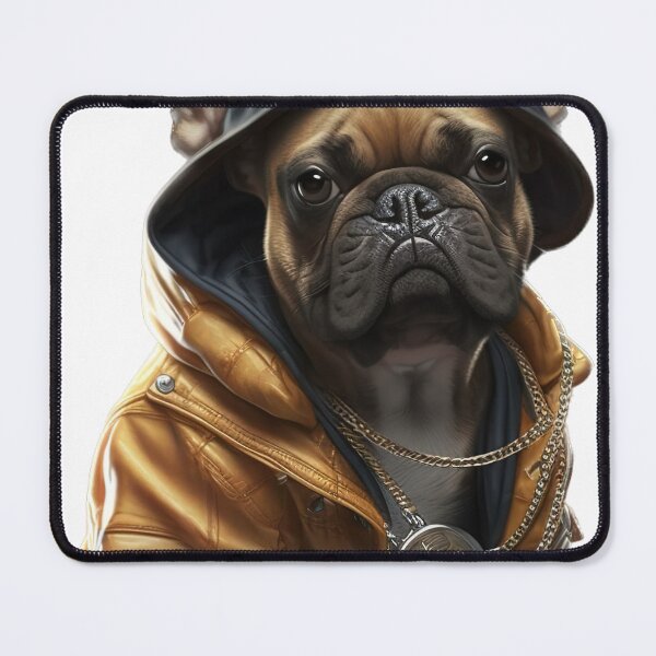 Item preview, Hip hop style french bulldog with gold chain designed and sold by DailyINVENTOR.