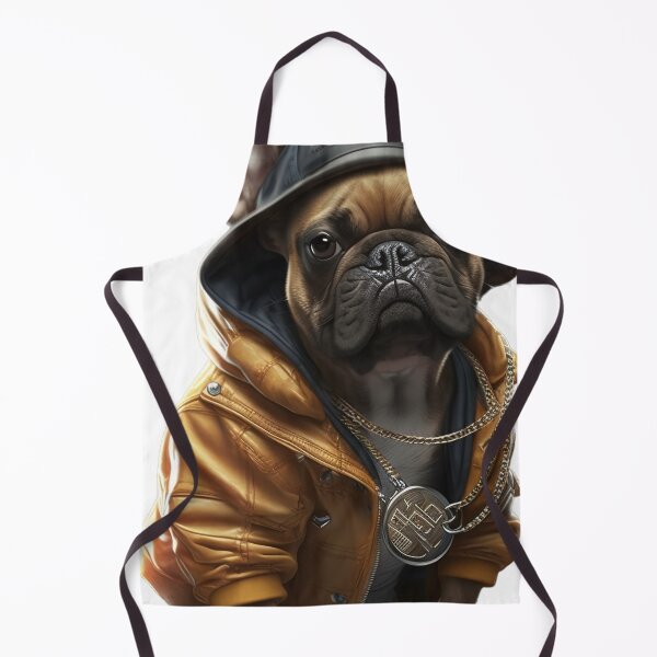 Item preview, Hip hop style french bulldog with gold chain designed and sold by DailyINVENTOR.