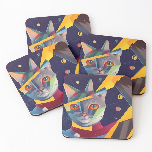 Item preview, Cubism Style Cosmic Cat designed and sold by PC-artist.
