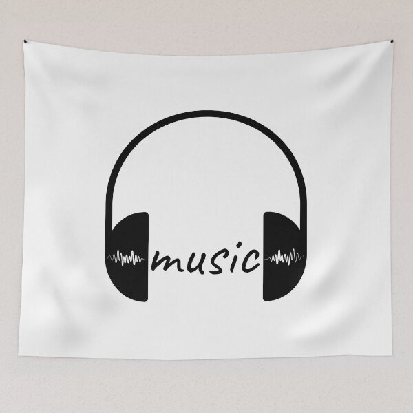 Item preview, Musical Headphone Art designed and sold by Artwyz.
