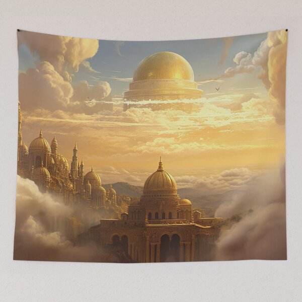 Item preview, Heavenly Cathedral with Gold Strokes designed and sold by PrintCove.