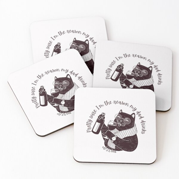 Item preview, I'm the Reason My Dad Drinks - Cat Wine - Relative Humor - Family Funny   designed and sold by AncestralEchoes.