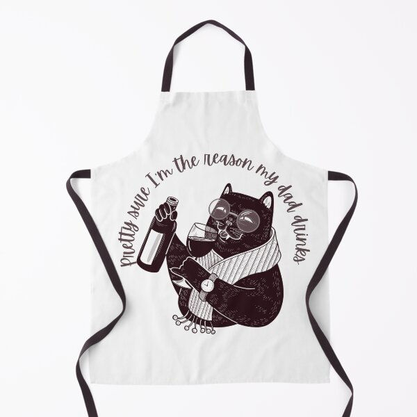 Item preview, I'm the Reason My Dad Drinks - Cat Wine - Relative Humor - Family Funny designed and sold by AncestralEchoes.