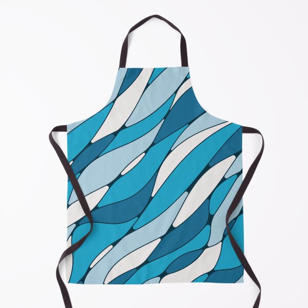 Item preview, Abstract wavy lines • Sea Blue designed and sold by boozkova-vorona.
