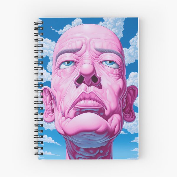 Item preview, Pink and bald man face in the sky designed and sold by Louis-MDK.