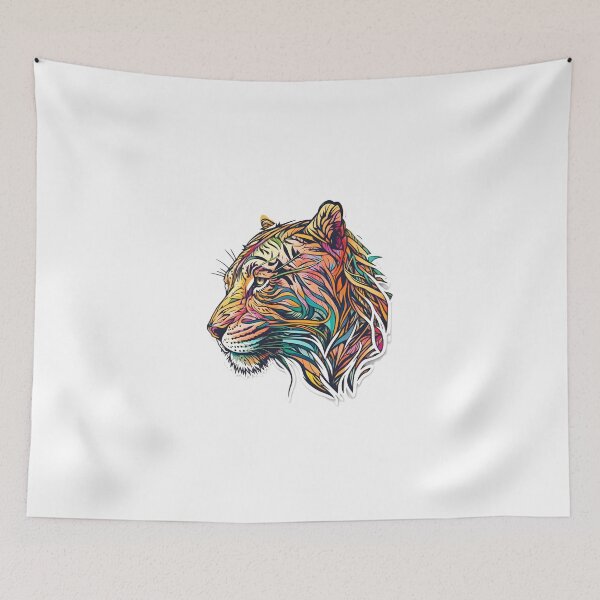 Item preview, Beautiful Abstract Tiger Face Art designed and sold by PeteRascal.