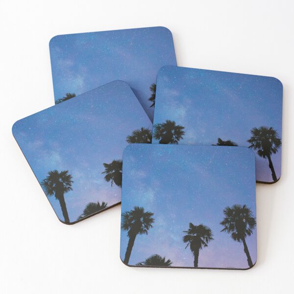 Item preview, Tropical Palm Tree Sunset Star Galaxy  designed and sold by newburyboutique.
