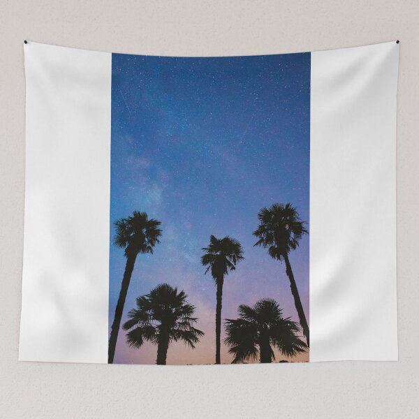 Item preview, Tropical Palm Tree Sunset Star Galaxy  designed and sold by newburyboutique.