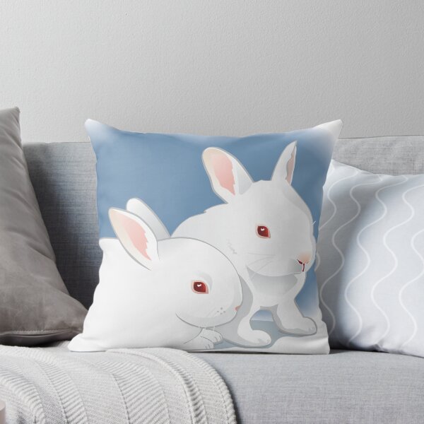 Item preview, A beautiful pair of white rabbits with red eyes designed and sold by drsaver.