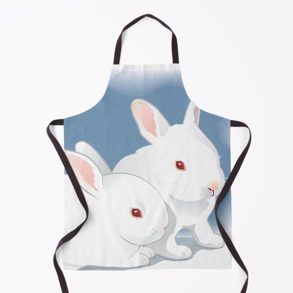 Item preview, A beautiful pair of white rabbits with red eyes designed and sold by drsaver.