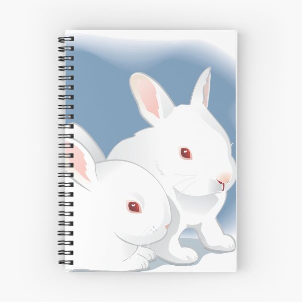 Item preview, A beautiful pair of white rabbits with red eyes designed and sold by drsaver.