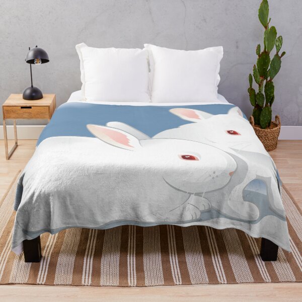 Item preview, A beautiful pair of white rabbits with red eyes designed and sold by drsaver.