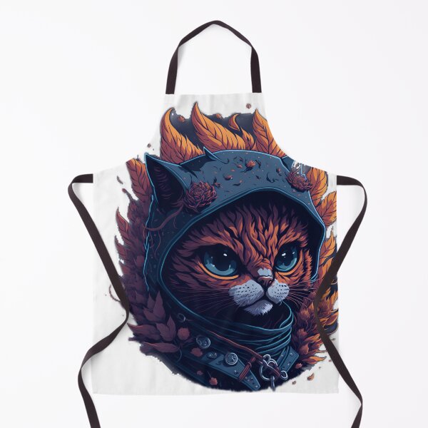 Item preview, Fantasy Ninja Cat| Flaming Feline| Studio Ghibli Ninja Cat| Pastel Cat Warrior designed and sold by RedArtG09.