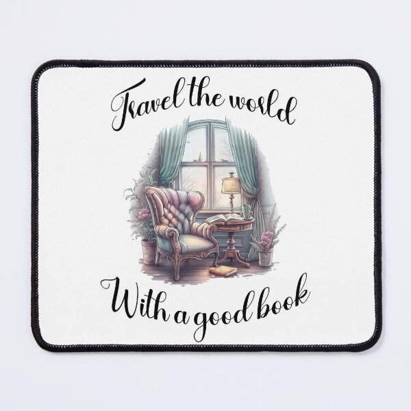 Item preview, Travel the world with a good book designed and sold by pinkcraftfairy.