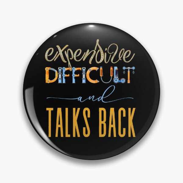 Item preview,  Expensive, difficult and talks back, with robot And jewelry fonts designed and sold by Drzamag.
