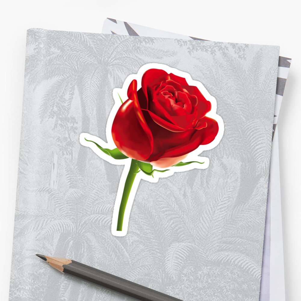 Red Rose Flower Emoji