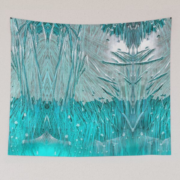 Item preview, Beautiful seaside blue dyed pine needles abstract photography  designed and sold by Coexist In Tee's .