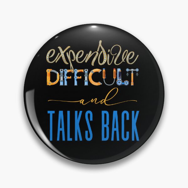 Item preview,  Expensive, difficult and talks back, with robot And jewelry fonts designed and sold by Drzamag.