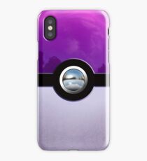 Gengar Monster Purple Pokeball iPhone Case