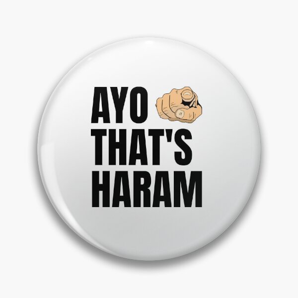 Item preview, That's Haram Text Design (Black) designed and sold by TheMuzlimz.
