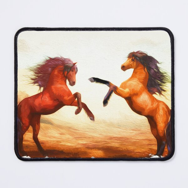 Item preview, Two horses brush art designed and sold by Ultimatedezign.
