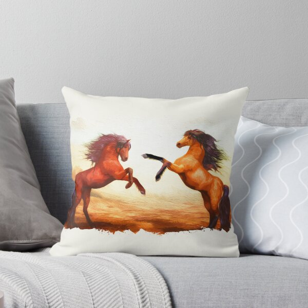 Item preview, Arte de pincel de dos caballos designed and sold by Ultimatedezign.