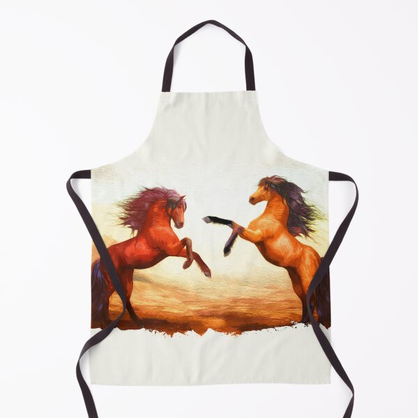 Item preview, Two horses brush art designed and sold by Ultimatedezign.