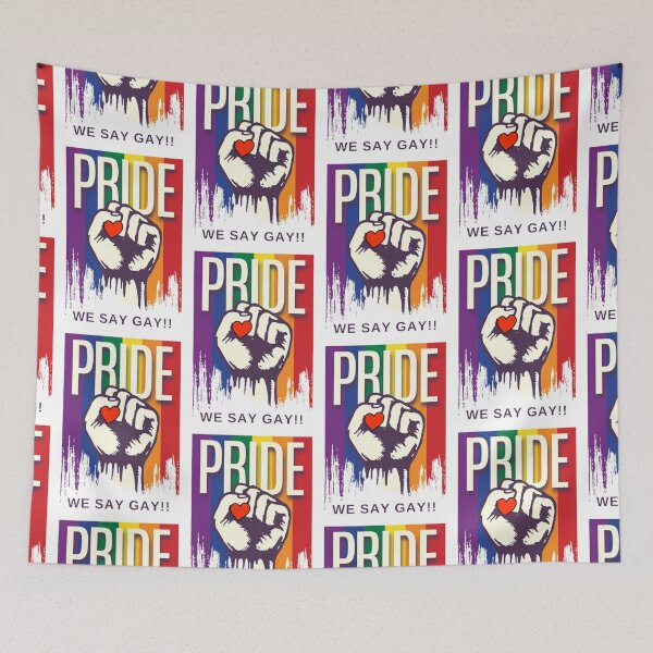 Item preview, Pride We Say Gay, Anti-Desantis Pride designed and sold by SportyDogShop.