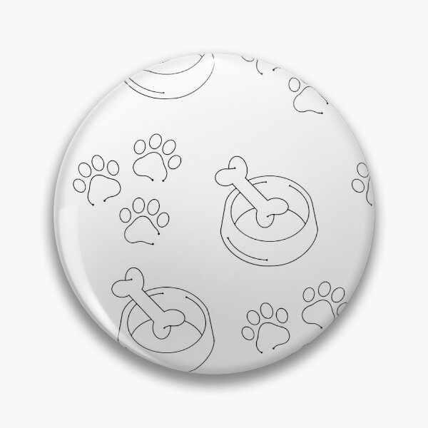 Item preview, Dog foot print and bowl designed and sold by TheFurryLuv.