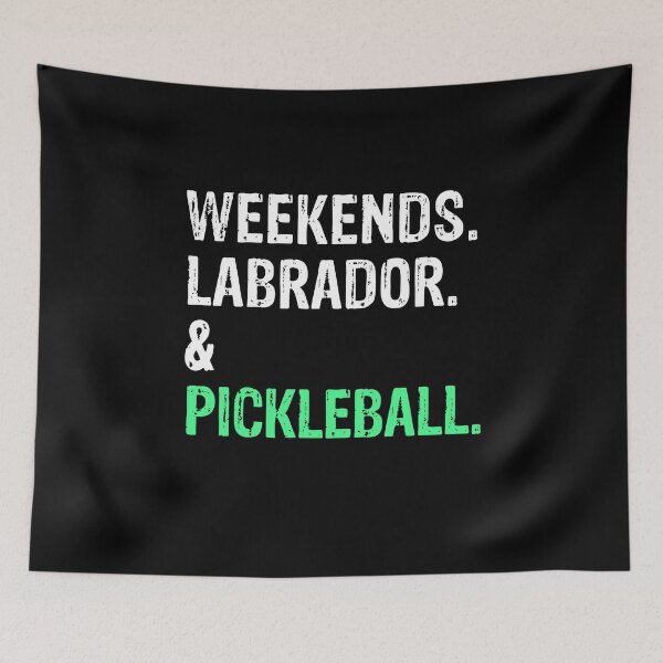 Item preview, Weekends Labrador and Pickleball Funny Dog Gift  designed and sold by Guarddogdrive.