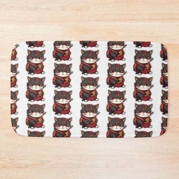 Item preview, Japanese Cat Samurai - anime style designed and sold by FantasySoul.