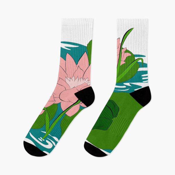 Item preview, Water Lilies and Frog designed and sold by Didi le lapin.