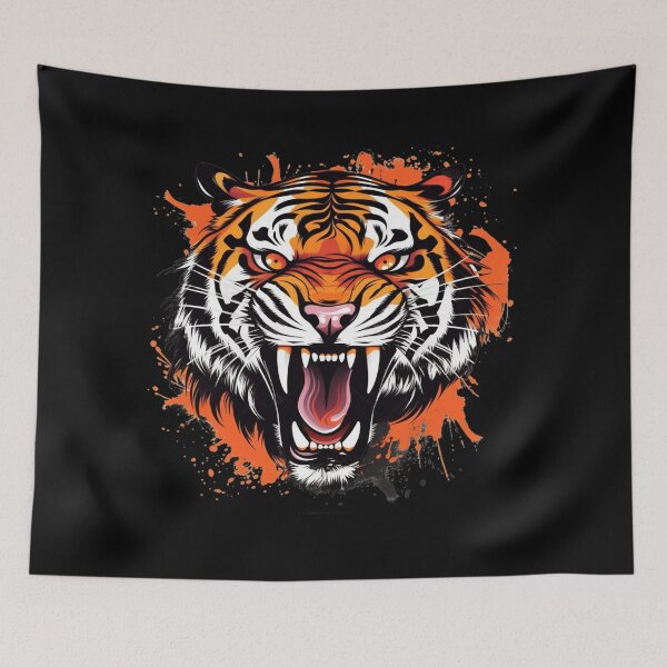 Item preview, Wildcat Rage: Animals Tigers Powerful Bold Graphic Energy Wilderness Jungle  designed and sold by DigiNook.