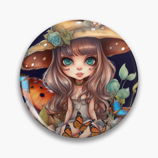 Item preview, Fairy With A Mushroom Hat : Elara designed and sold by MTJ-Mushrooms.