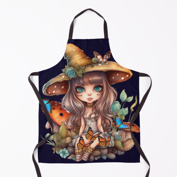 Item preview, Fairy With A Mushroom Hat : Elara designed and sold by MTJ-Mushrooms.