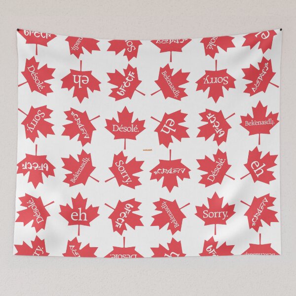 Item preview, 16219-06-CRM – Sorry Maple Leaf – Pattern (Red) designed and sold by Uselesstuff.
