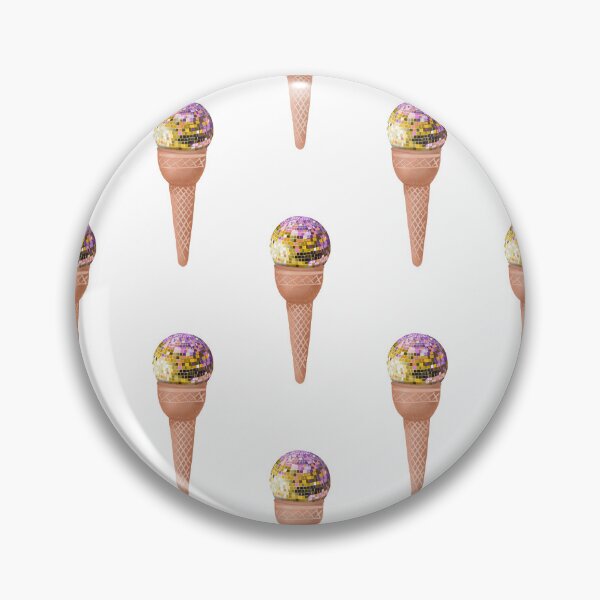 Artikelvorschau, Disco ice cream- pattern pastel yellow- white background entworfen und verkauft von Studio Lydia  Lovely.