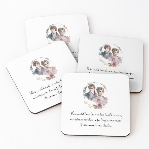 Item preview, Anne Elliot and Captain Wentworth in Persuasion by Jane Austen designed and sold by pinkcraftfairy.