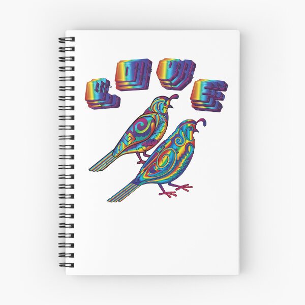 Item preview,  Rainbow quail love birds designed and sold by Caummon Thread.