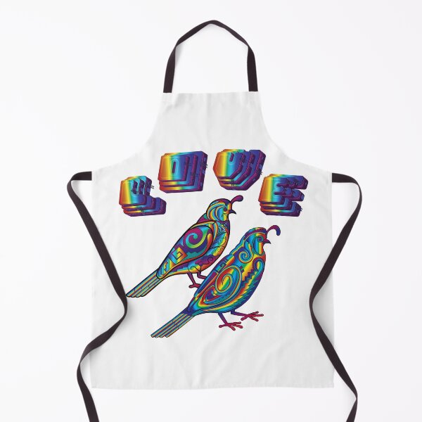 Item preview, Rainbow quail love birds designed and sold by Caummon Thread.
