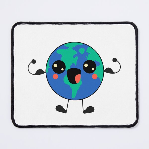 Item preview, Earth kawaii mascot. designed and sold by Innamalinka.