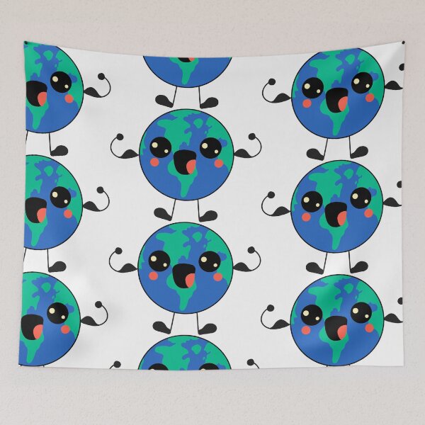 Item preview, Earth kawaii mascot. designed and sold by Innamalinka.