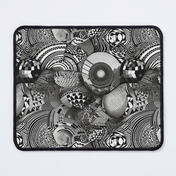 Item preview, A mesmerizing array of black and white shapes - Art moviment designed and sold by Maycon Arts.