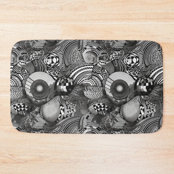 Item preview, A mesmerizing array of black and white shapes - Art moviment designed and sold by Maycon Arts.